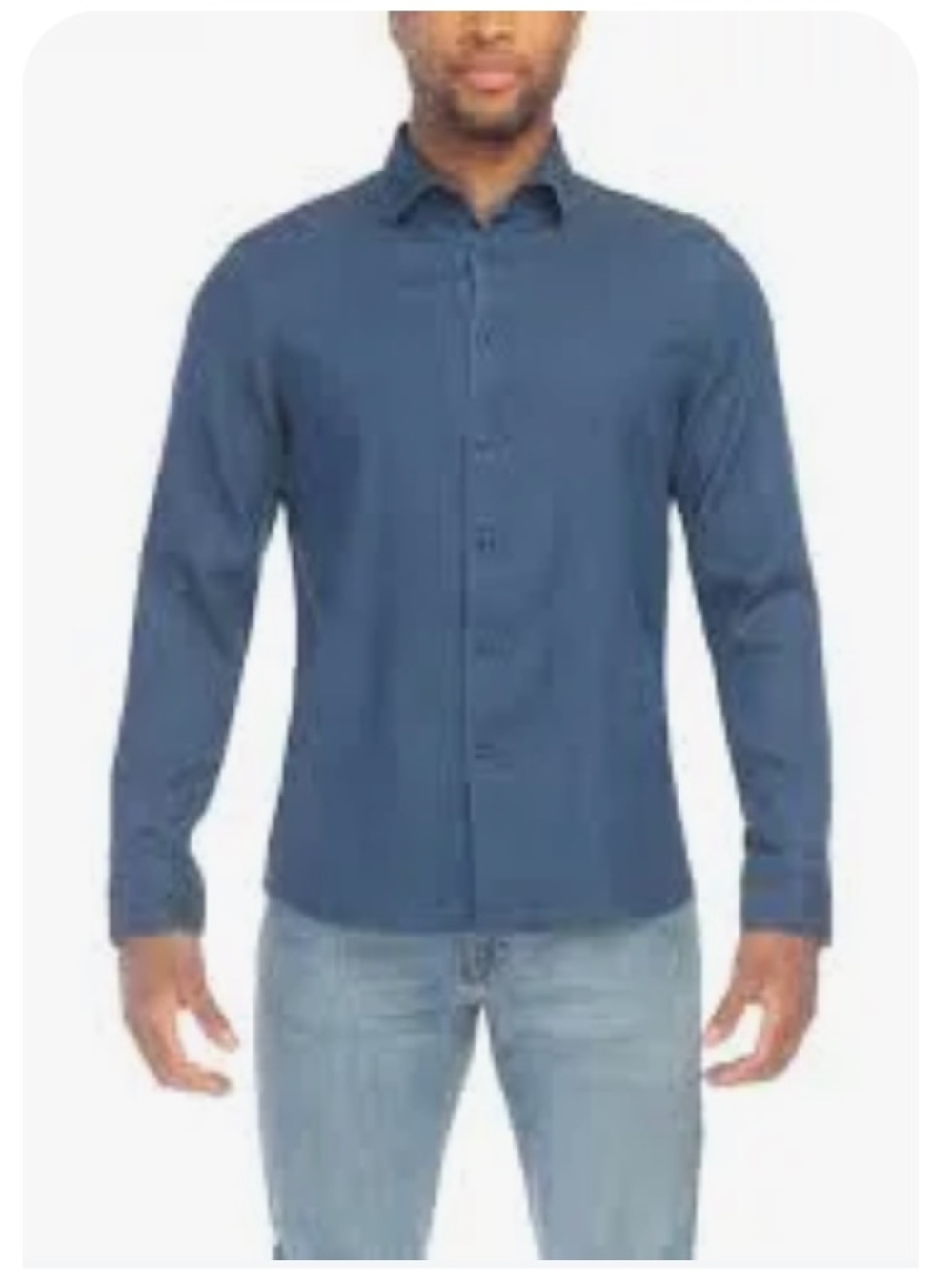 Modern English Denim Shirt - Blue